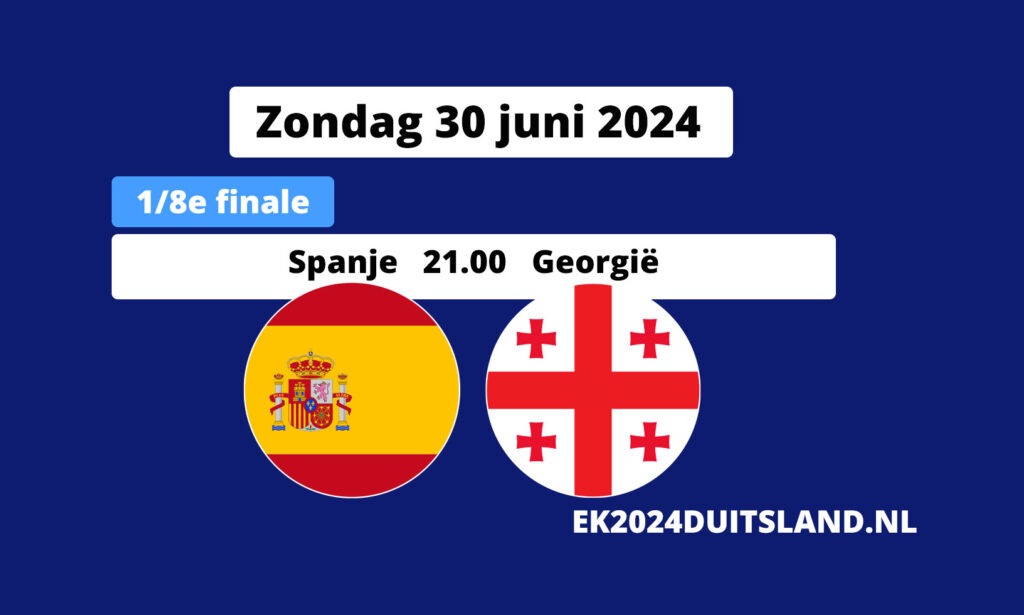 Spanje Georgië EK 2024 opstellingen voorspelling 30 juni