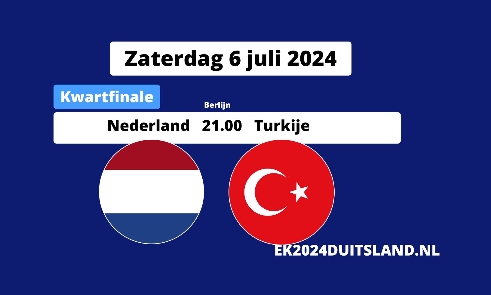 Statistieken en samenvatting Nederland Turkije EK 2024